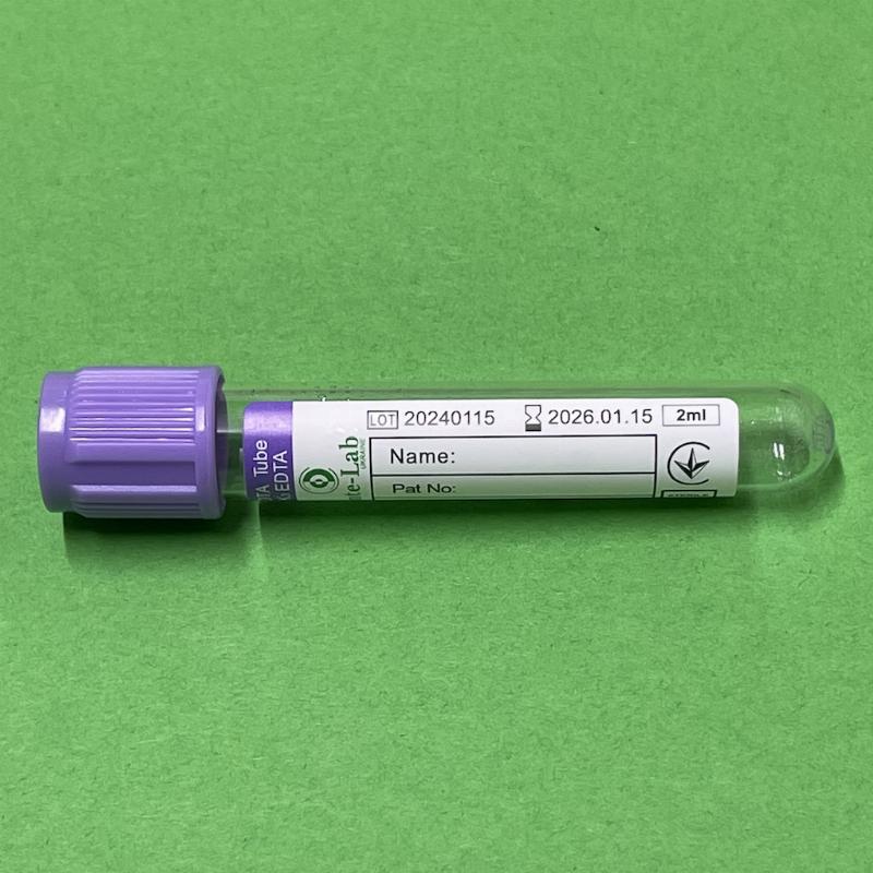 Пробірка Вакуумна 13*75 мм, для забору крові 2 мл, "SENTE-LAB", стерильна, з К2 ЕДТА для IVD